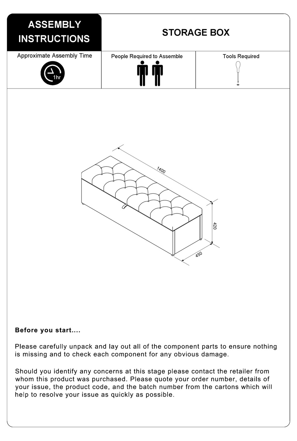 JULIAN BOWEN RAV017 ASSEMBLY INSTRUCTIONS MANUAL Pdf Download ManualsLib