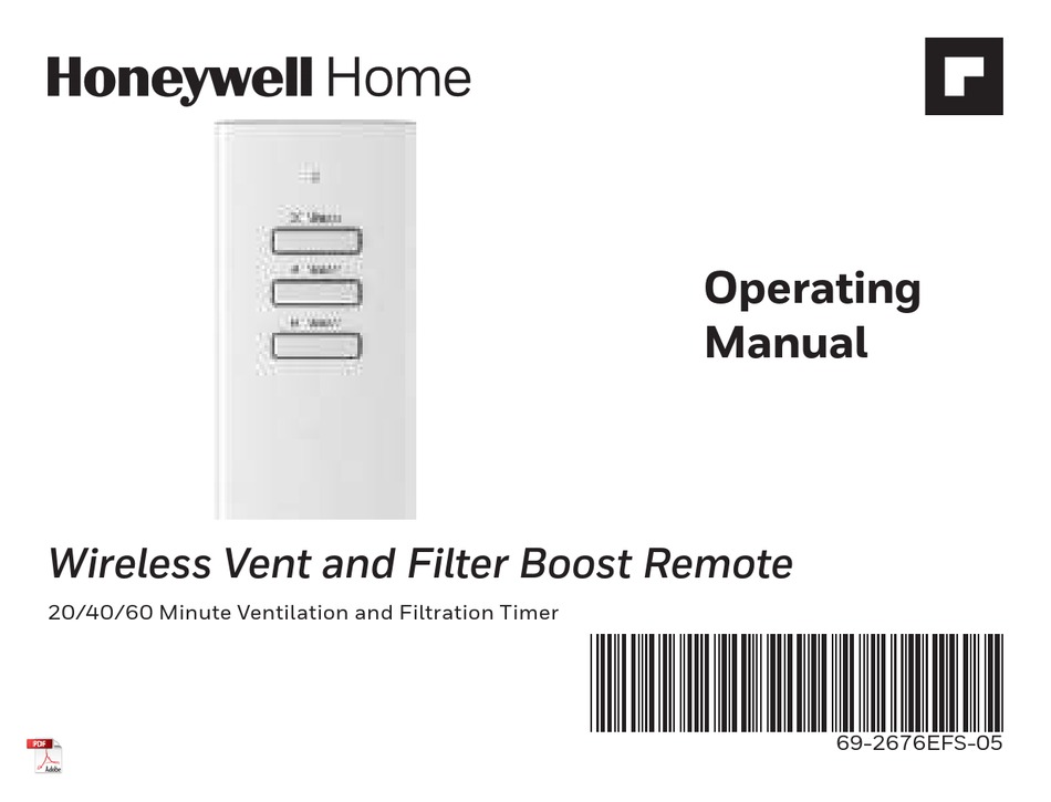 HONEYWELL HOME HVC20A1000 MANUAL Pdf Download ManualsLib