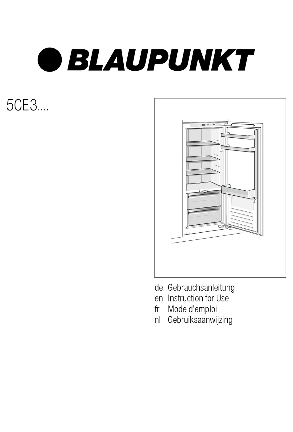 BLAUPUNKT 5CE3 SERIES INSTRUCTIONS FOR USE MANUAL Pdf Download ManualsLib