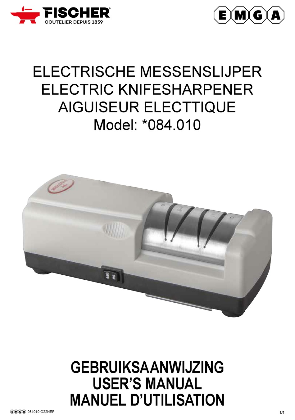 FISCHER 084.010 USER MANUAL Pdf Download ManualsLib