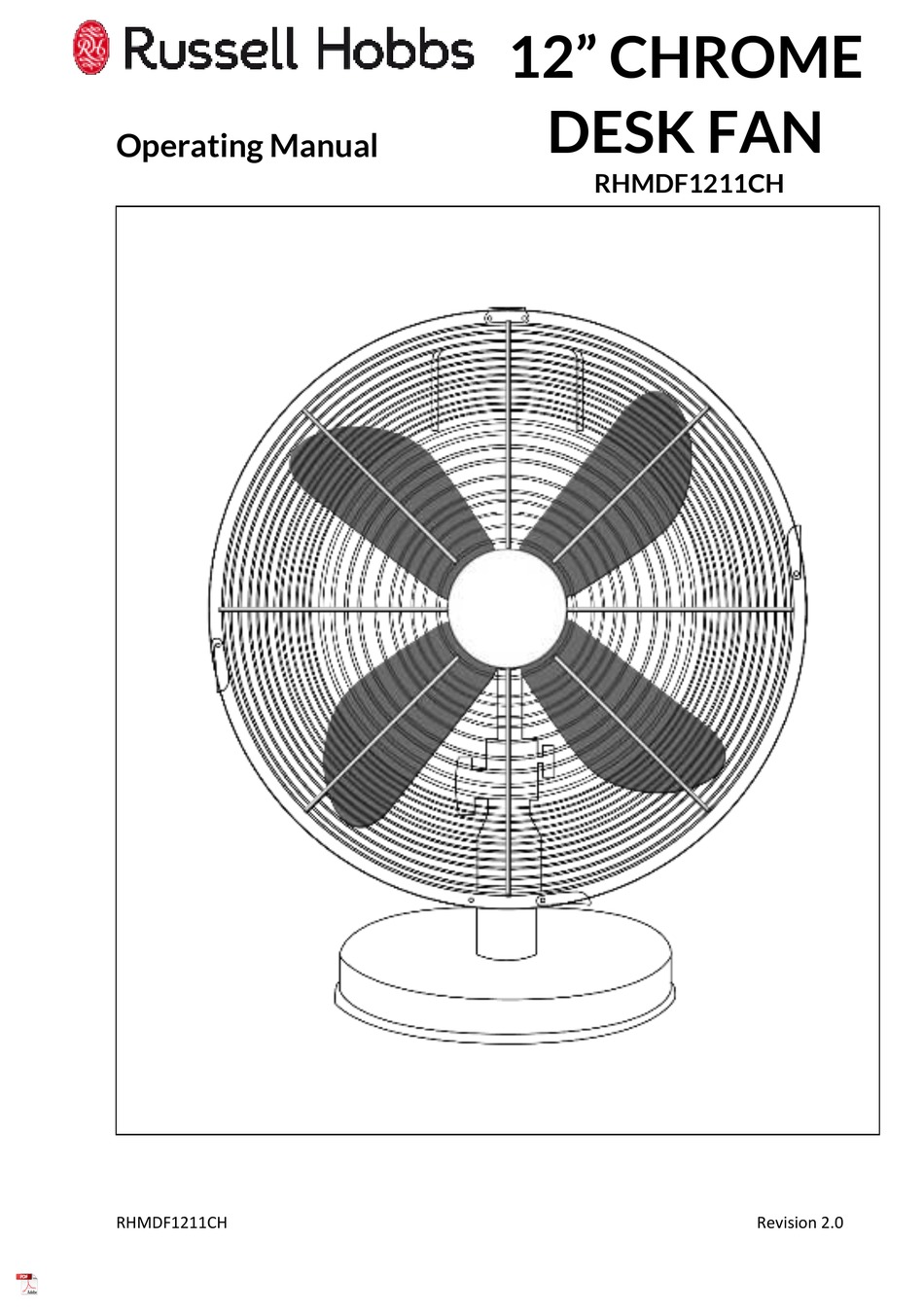RUSSELL HOBBS RHMDF1211CH OPERATING MANUAL Pdf Download ManualsLib