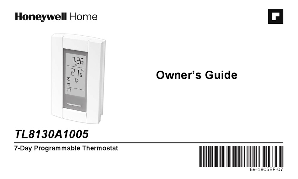 HONEYWELL HOME TL8130A1005 OWNER'S MANUAL Pdf Download | ManualsLib