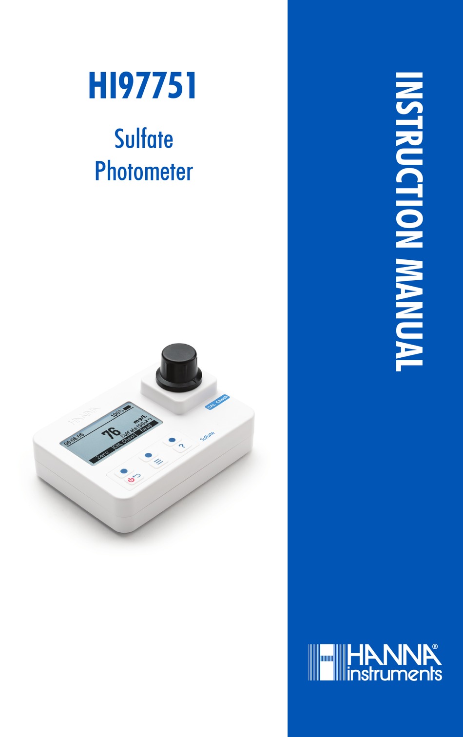 HANNA INSTRUMENTS HI97751 INSTRUCTION MANUAL Pdf Download ManualsLib