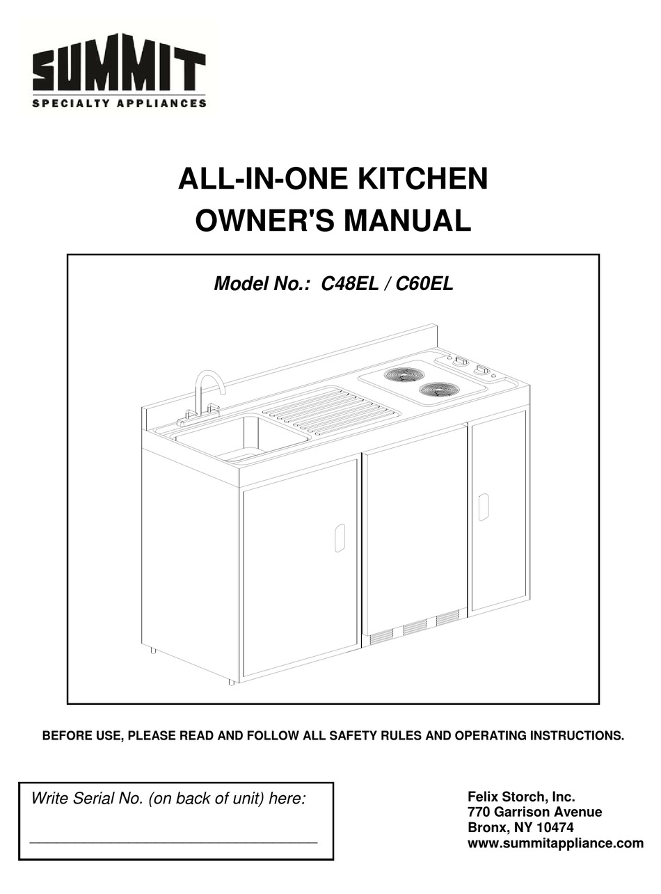SUMMIT C48EL OWNER'S MANUAL Pdf Download ManualsLib