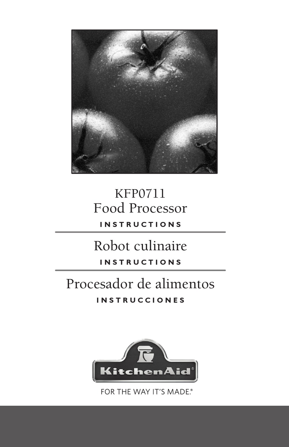 KITCHENAID KFP0711WH INSTRUCTIONS MANUAL Pdf Download ManualsLib