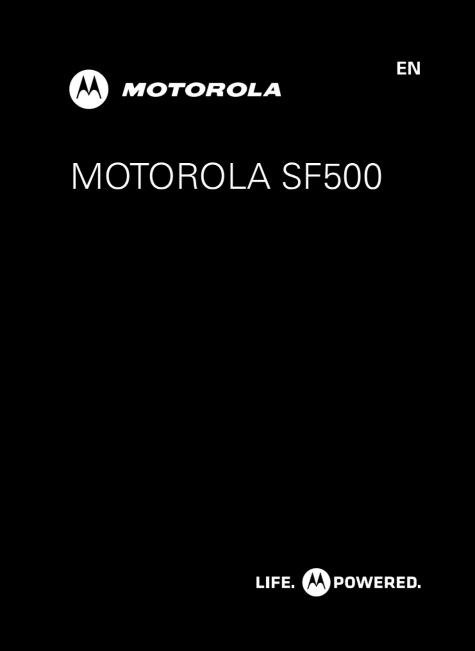 Basics Motorola SF500 Getting Started Manual Page 6 ManualsLib