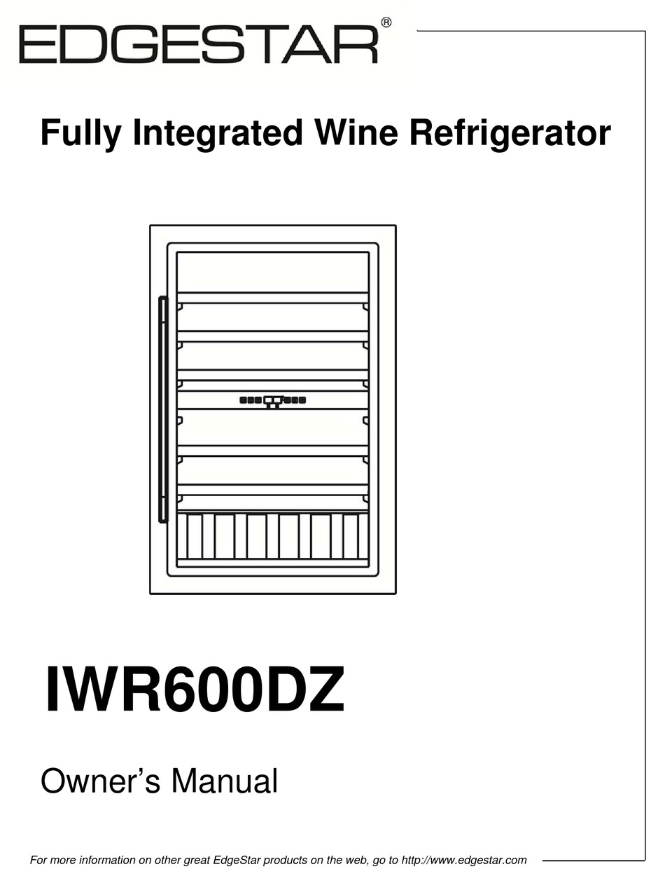 EDGESTAR IWR600DZ OWNER'S MANUAL Pdf Download ManualsLib