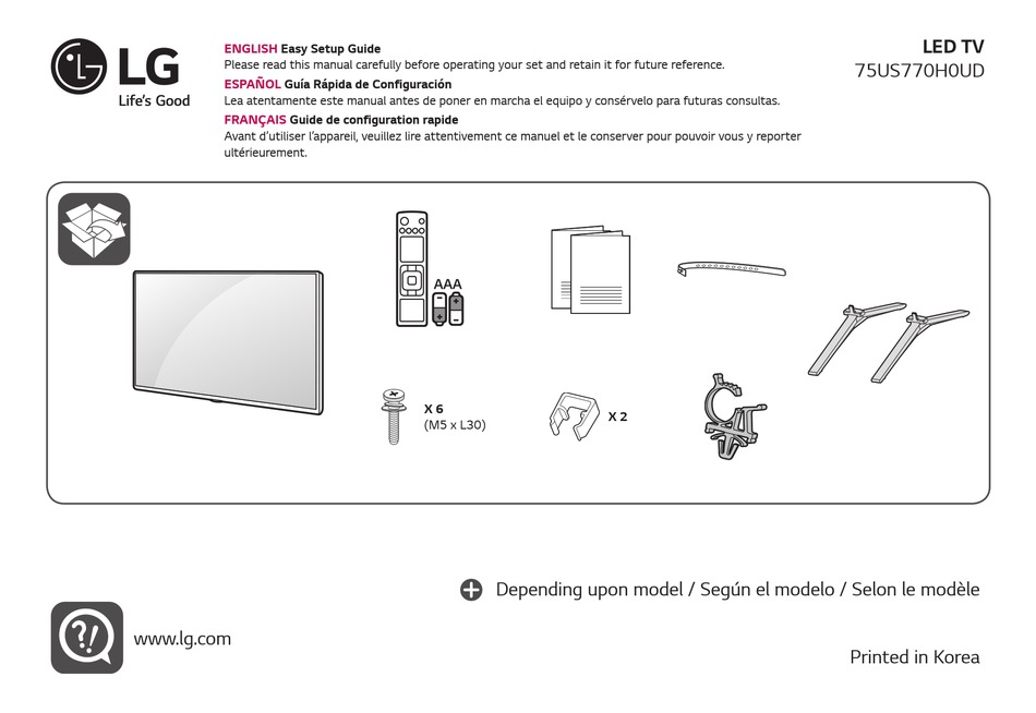 LG 75US770H0UD OWNER'S MANUAL Pdf Download | ManualsLib