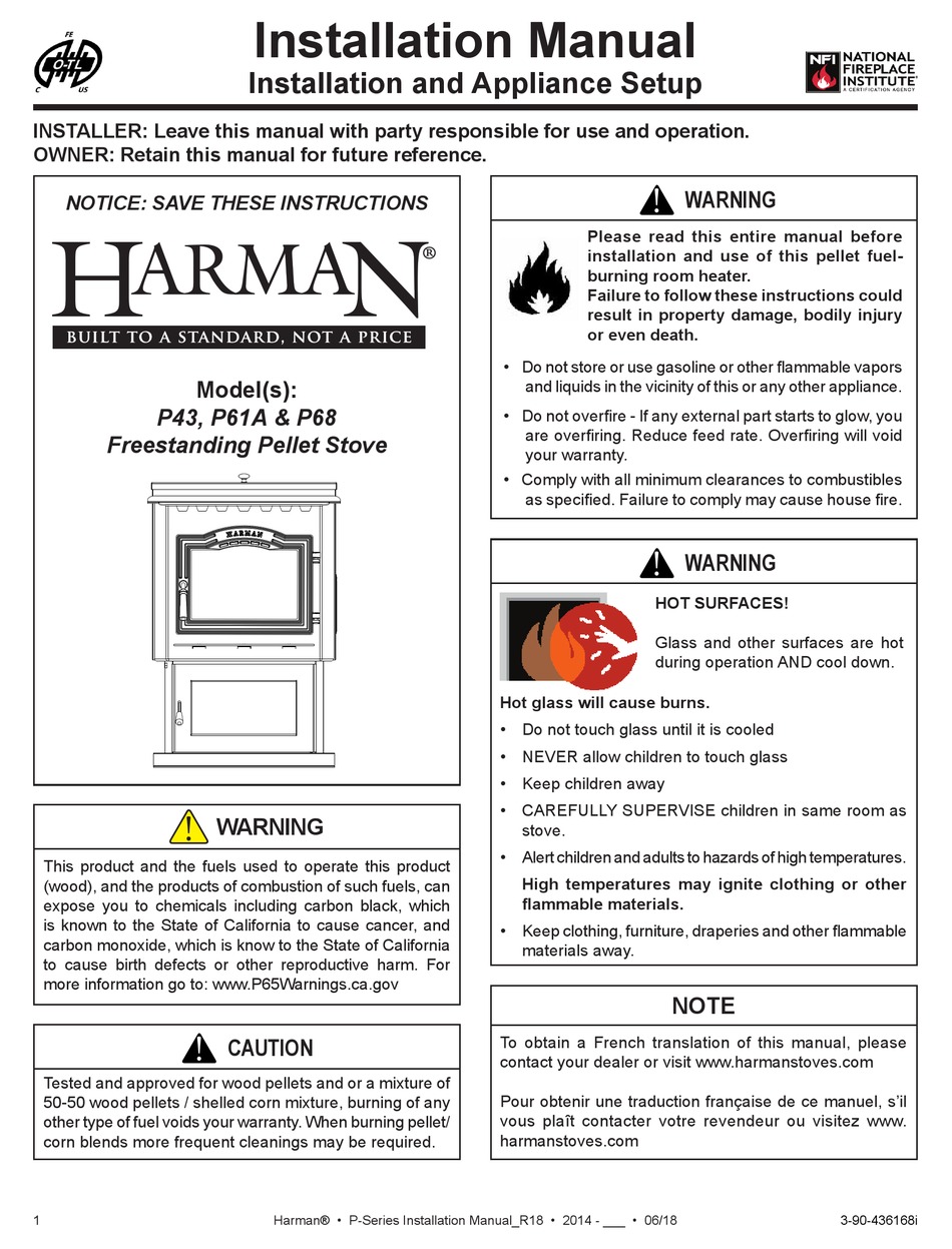 HARMAN P43 INSTALLATION MANUAL Pdf Download ManualsLib