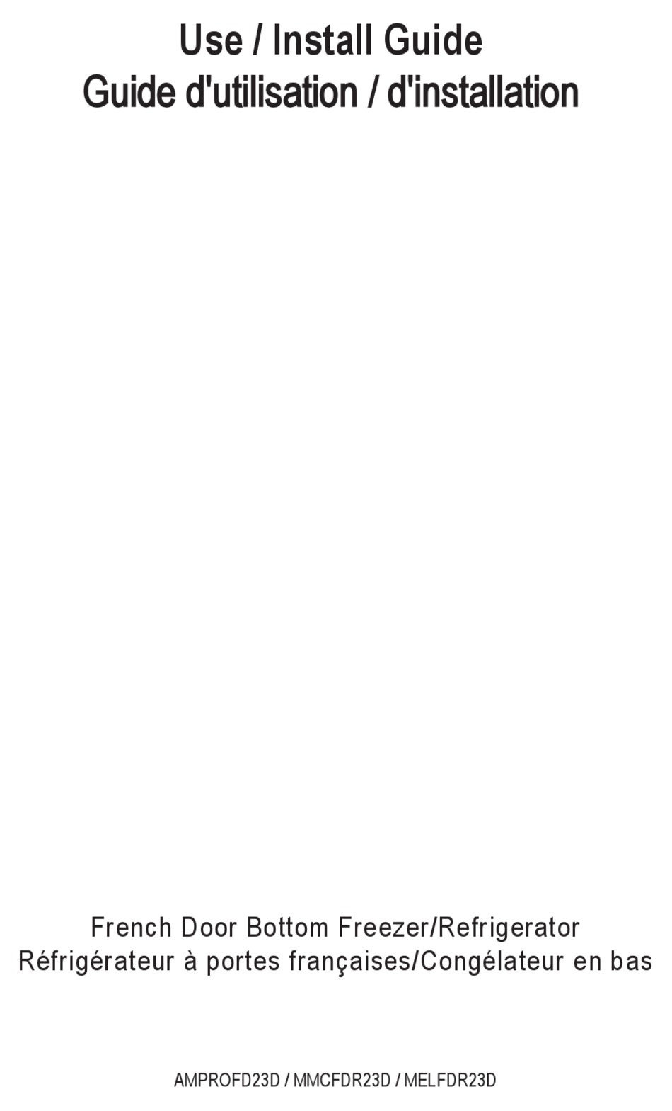 AGA AMPROFD23D USE & INSTALLATION MANUAL Pdf Download ManualsLib