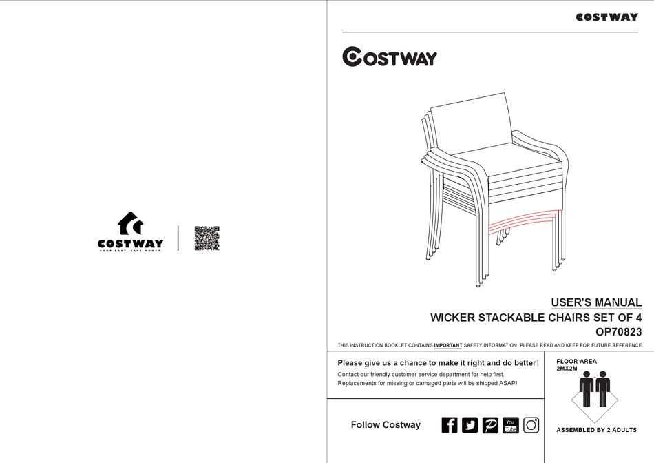 COSTWAY OP70823 USER MANUAL Pdf Download ManualsLib