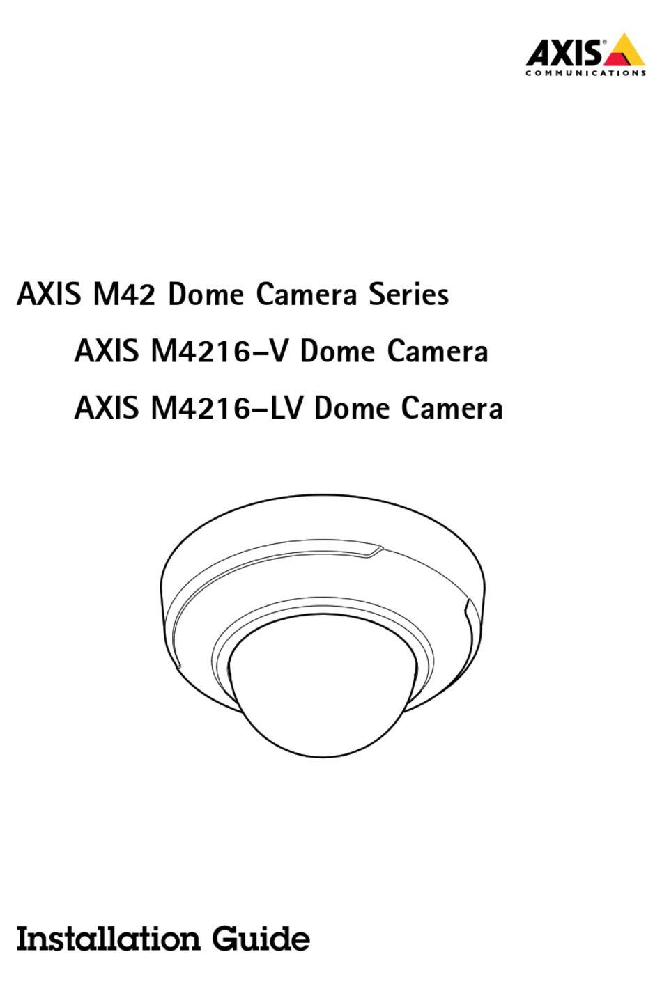 AXIS M42 SERIES INSTALLATION MANUAL Pdf Download ManualsLib