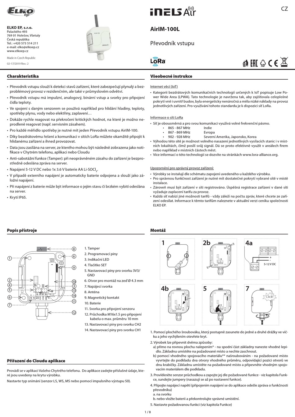ELKO INELS AIRIM100L MANUAL Pdf Download ManualsLib