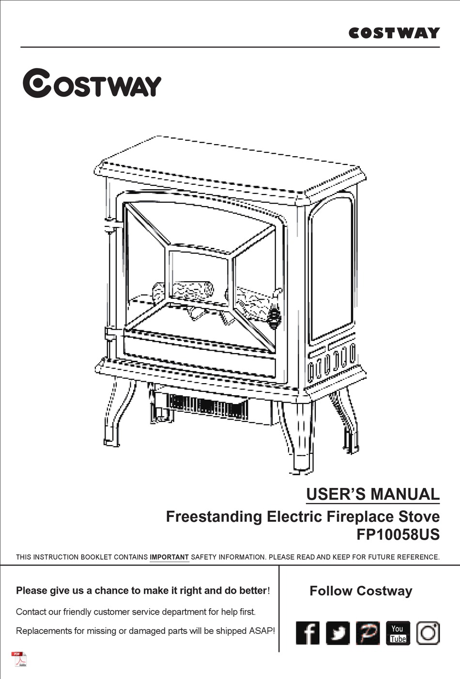 COSTWAY FP10058US USER MANUAL Pdf Download ManualsLib