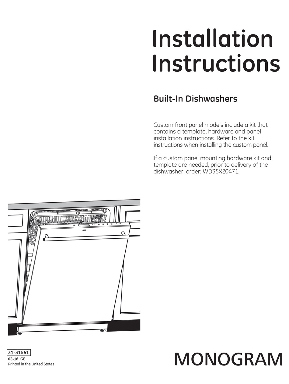 GE MONOGRAM ZDT975SIJII INSTALLATION INSTRUCTIONS MANUAL Pdf Download ManualsLib