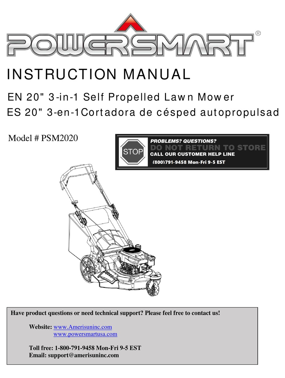 POWERSMART PSM2020 INSTRUCTION MANUAL Pdf Download ManualsLib