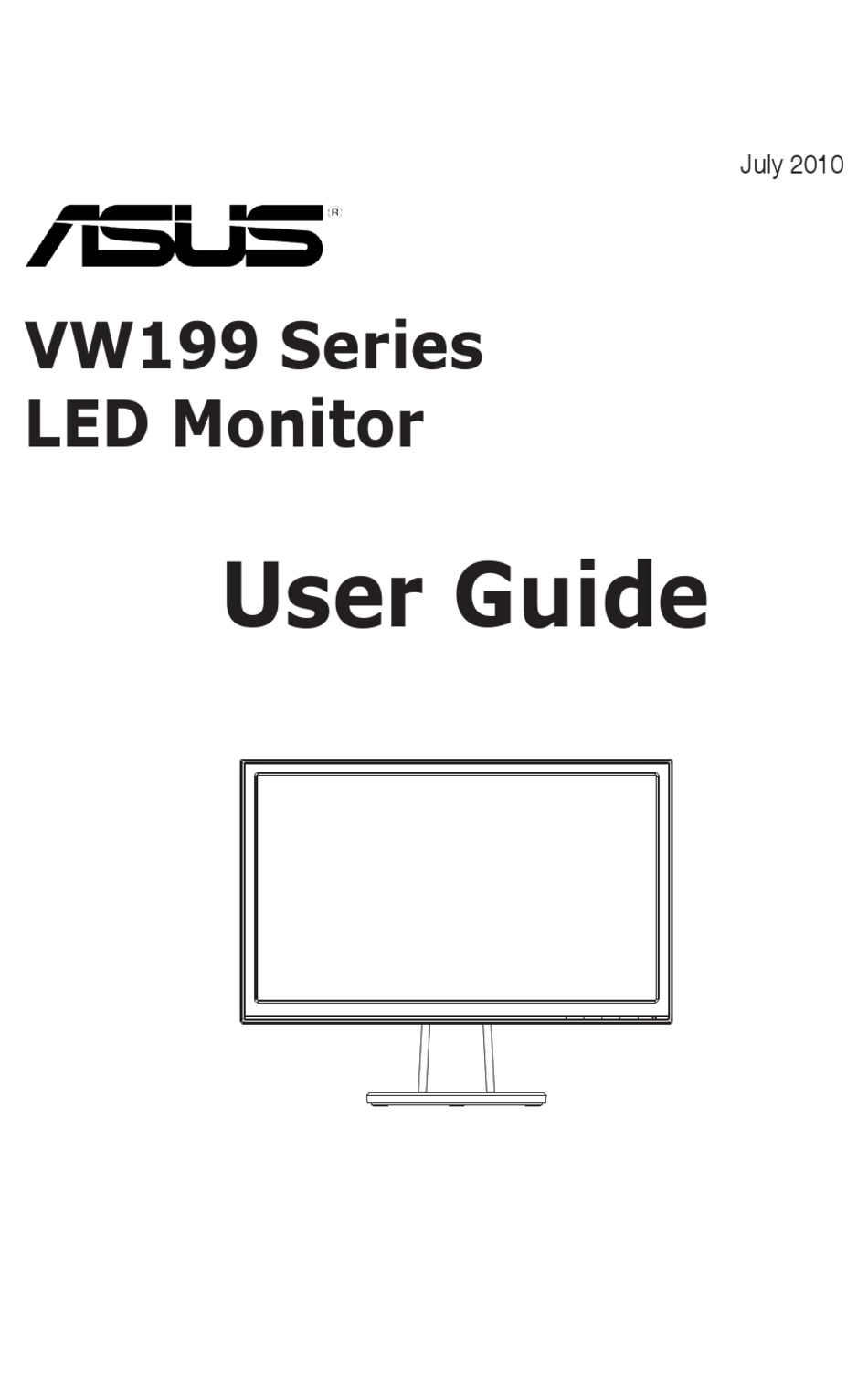 ASUS VW199 SERIES USER MANUAL Pdf Download | ManualsLib