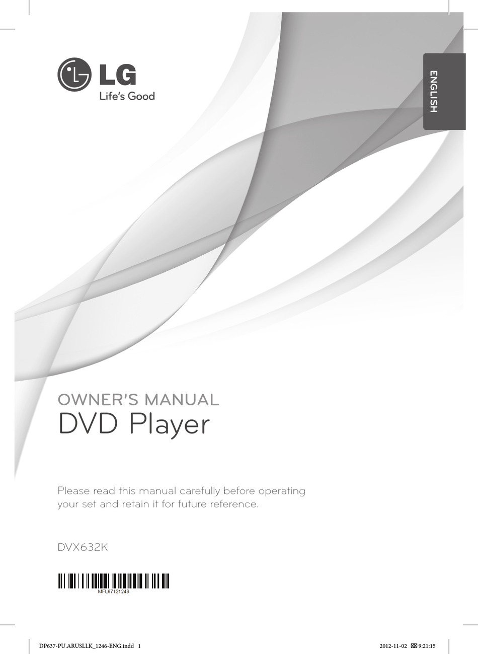 LG DVX632K OWNER