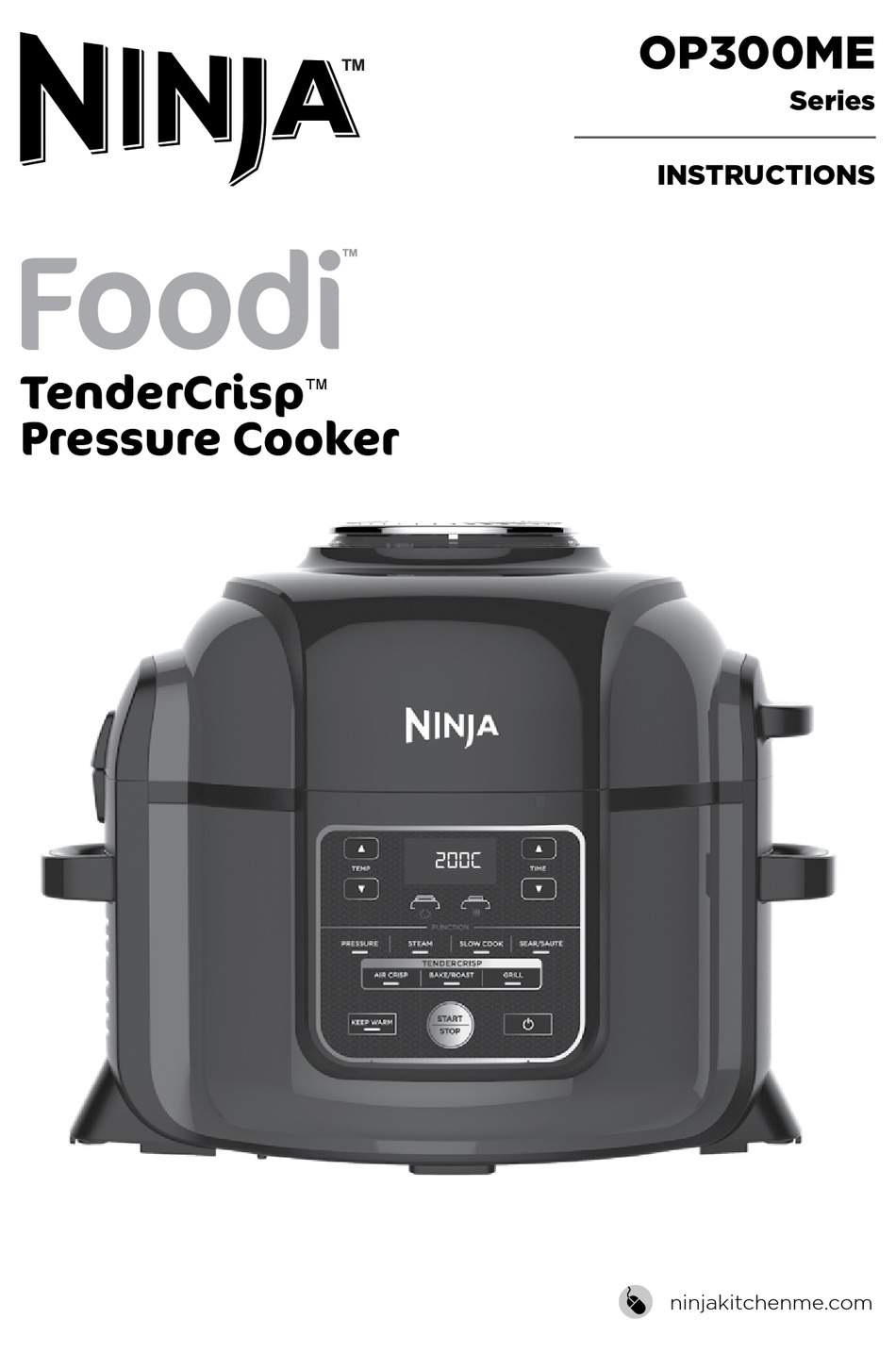 NINJA FOODI TENDERCRISP OP300ME SERIES INSTRUCTIONS MANUAL Pdf Download ...