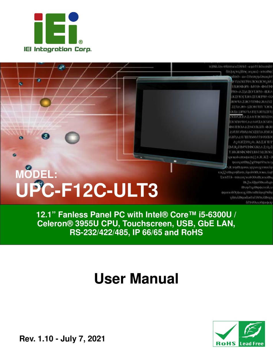 IEI TECHNOLOGY UPCF12CULT3 USER MANUAL Pdf Download ManualsLib