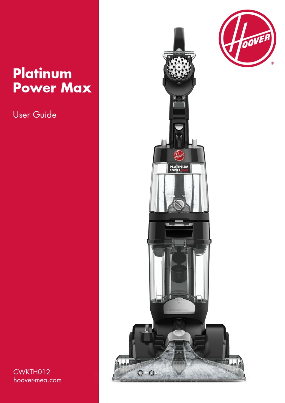 HOOVER PLATINUM POWER MAX CWKTH012 USER MANUAL Pdf Download ManualsLib