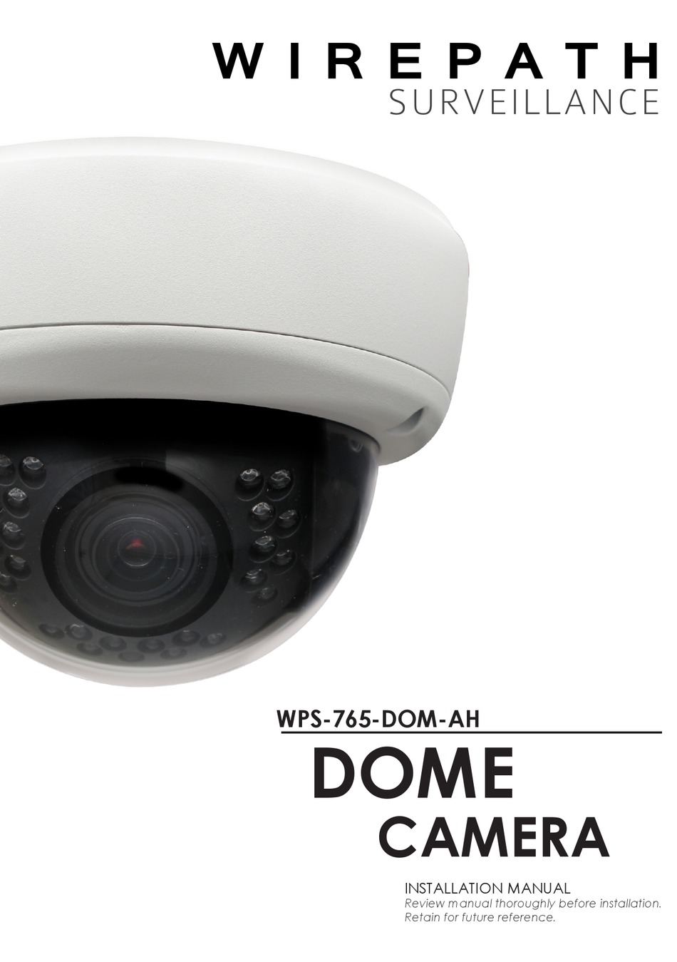 WIREPATH SURVEILLANCE WPS765DOMAH INSTALLATION MANUAL Pdf Download
