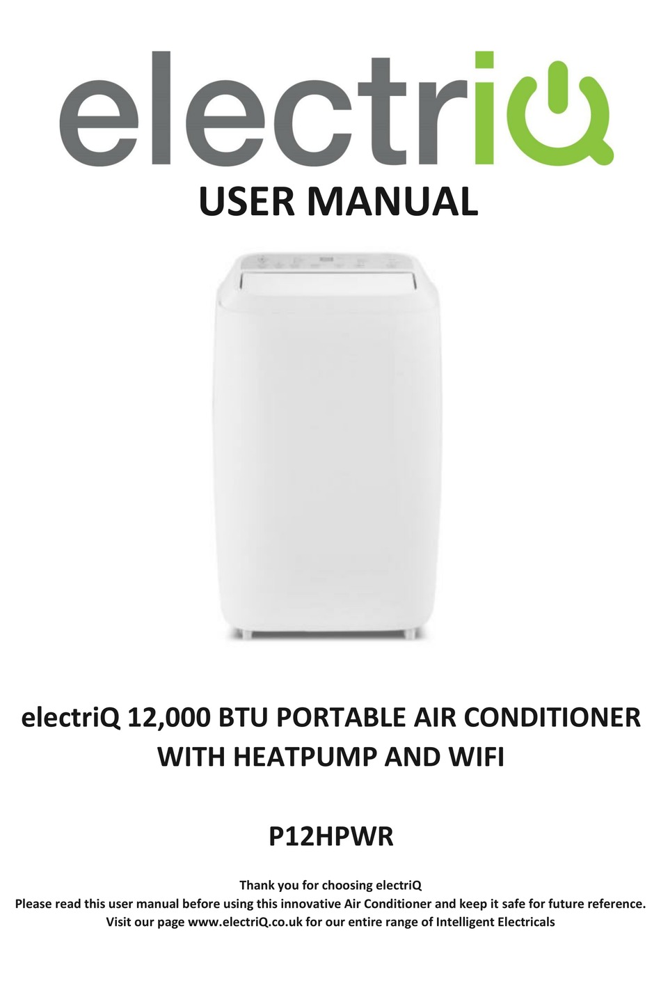 ELECTRIQ P12HPWR USER MANUAL Pdf Download | ManualsLib