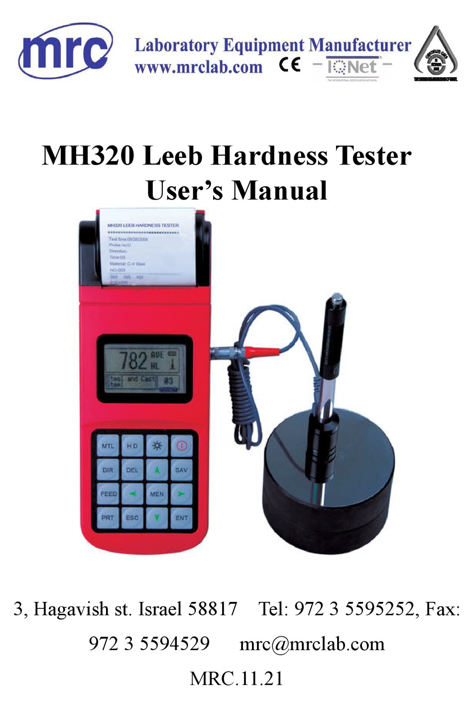 MRC MH320 USER MANUAL Pdf Download | ManualsLib