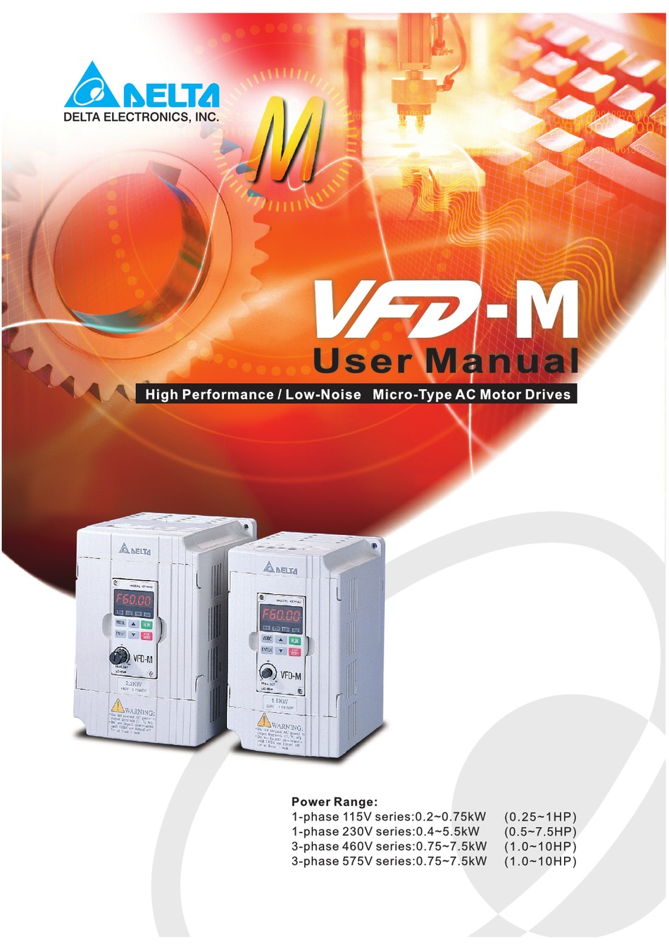 DELTA ELECTRONICS VFD-M SERIES USER MANUAL Pdf Download | ManualsLib