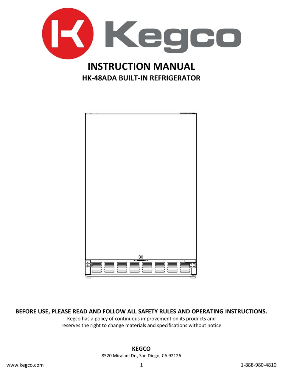 KEGCO HK48BSAL2 INSTRUCTION MANUAL Pdf Download ManualsLib