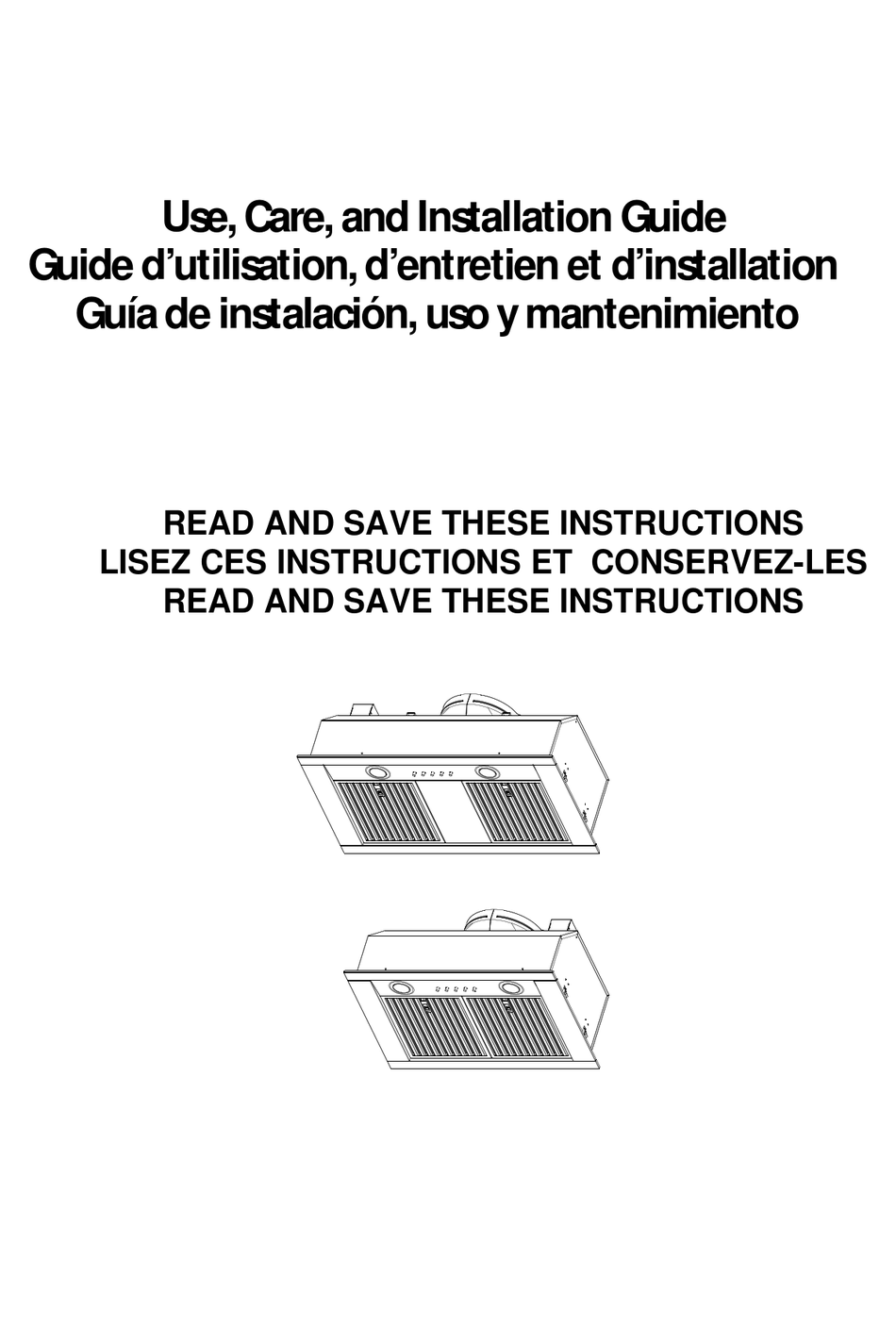 ELICA EOR639SS USE, CARE AND INSTALLATION MANUAL Pdf Download ManualsLib