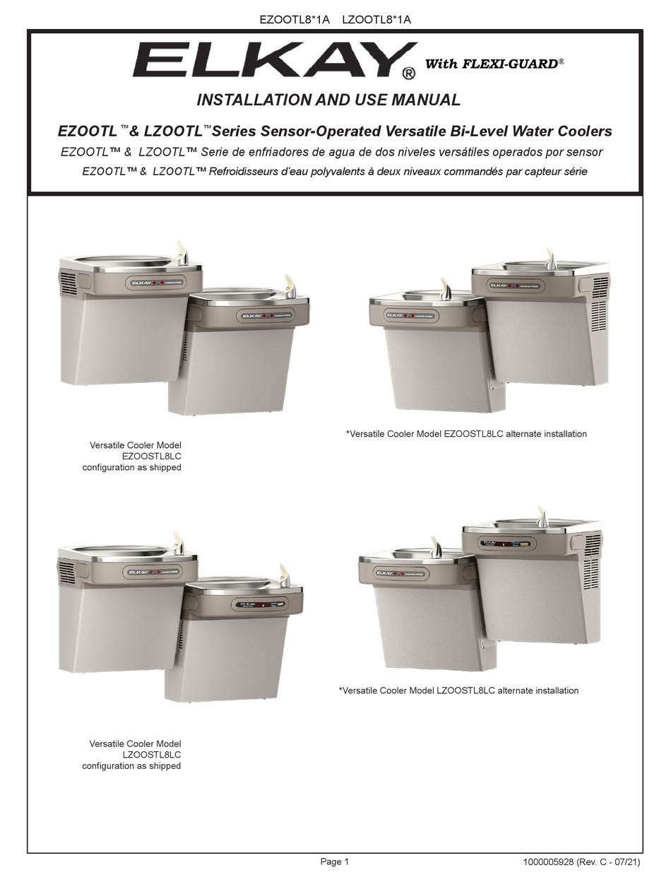 ELKAY EZOOTL SERIES INSTALLATION AND USE MANUAL Pdf Download ManualsLib