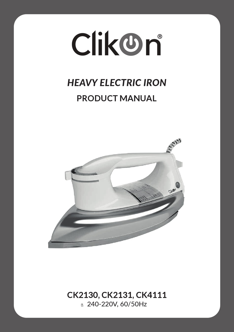 CLIKON CK2130 PRODUCT MANUAL Pdf Download ManualsLib