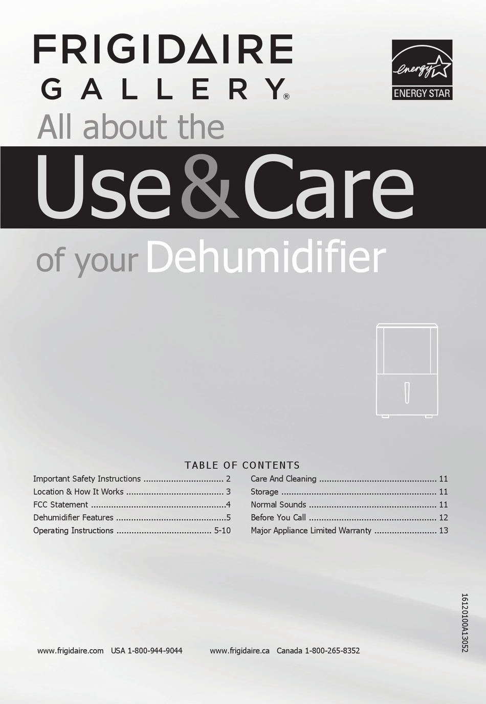 FRIGIDAIRE GALLERY FGAC5044W10 USE & CARE MANUAL Pdf Download ManualsLib