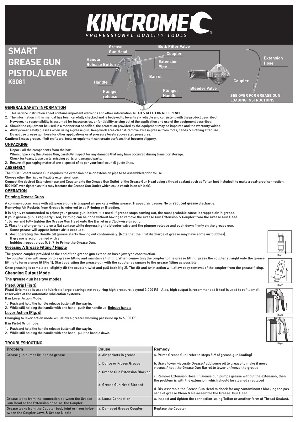KINCROME K8081 QUICK START MANUAL Pdf Download ManualsLib