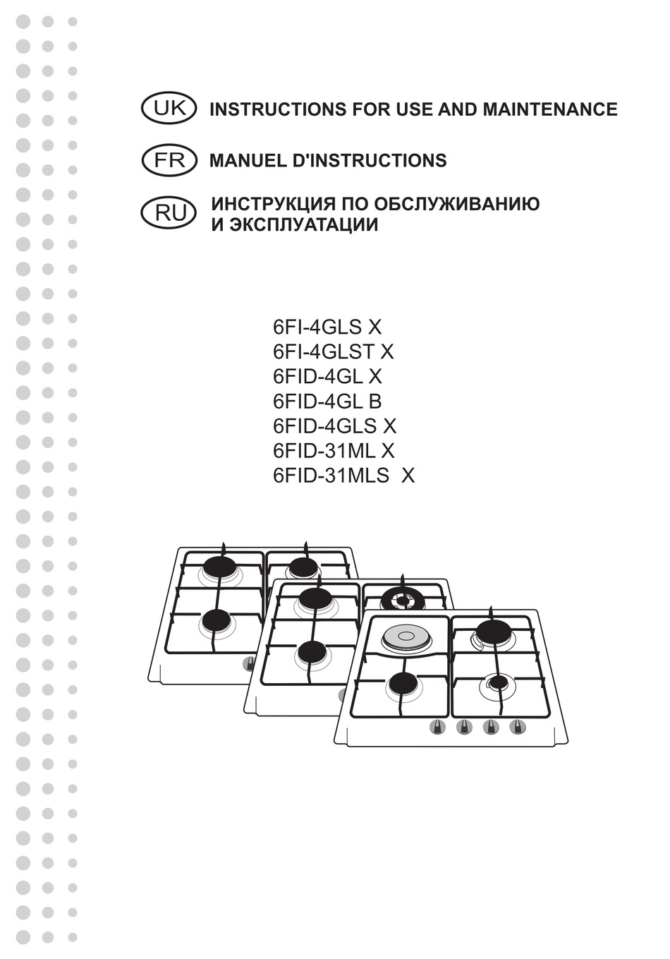 FAGOR 6FID4GL X INSTRUCTIONS FOR USE AND MAINTANENCE Pdf Download ManualsLib