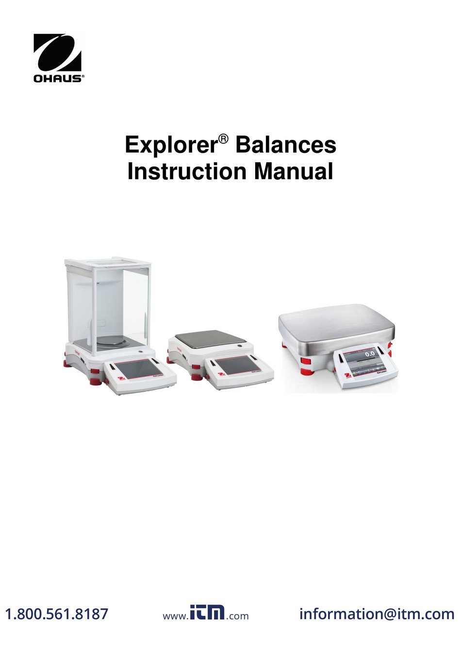 OHAUS EXPLORER EX35001N INSTRUCTION MANUAL Pdf Download | ManualsLib