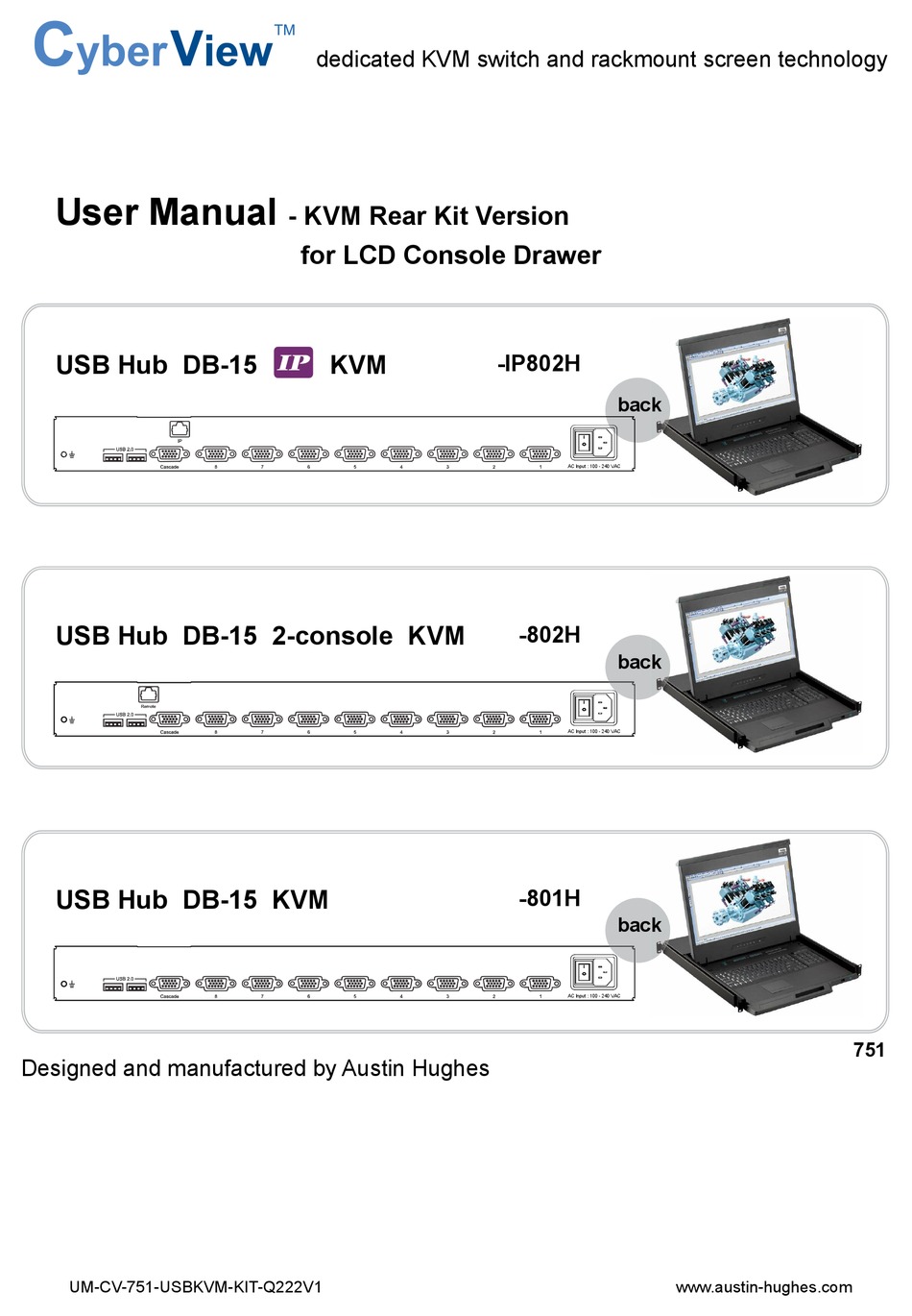 AUSTIN HUGHES CYBERVIEW DB15 IP USER MANUAL Pdf Download ManualsLib