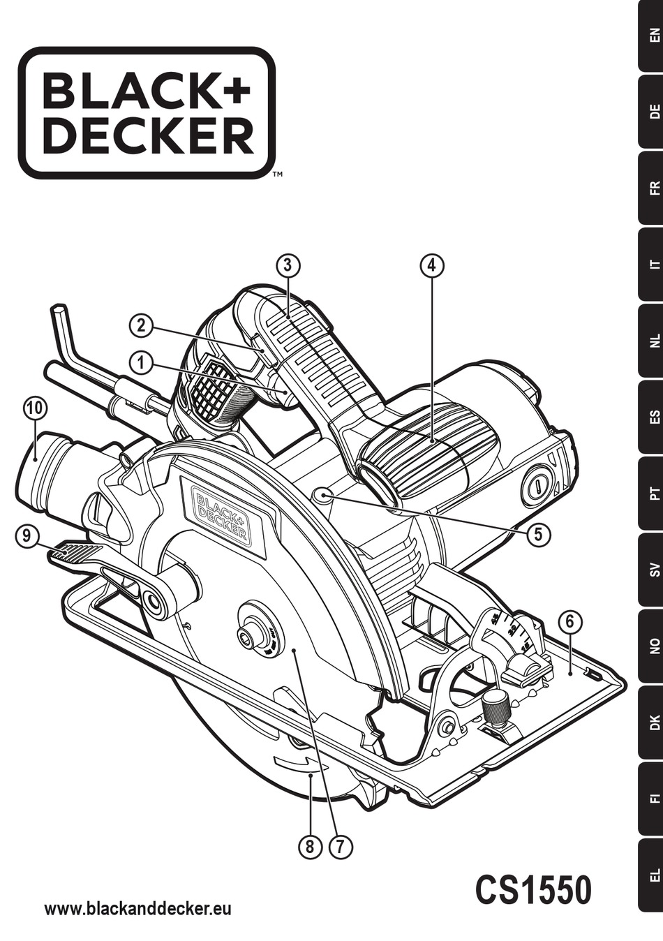 BLACK & DECKER CS1550 MANUAL Pdf Download | ManualsLib