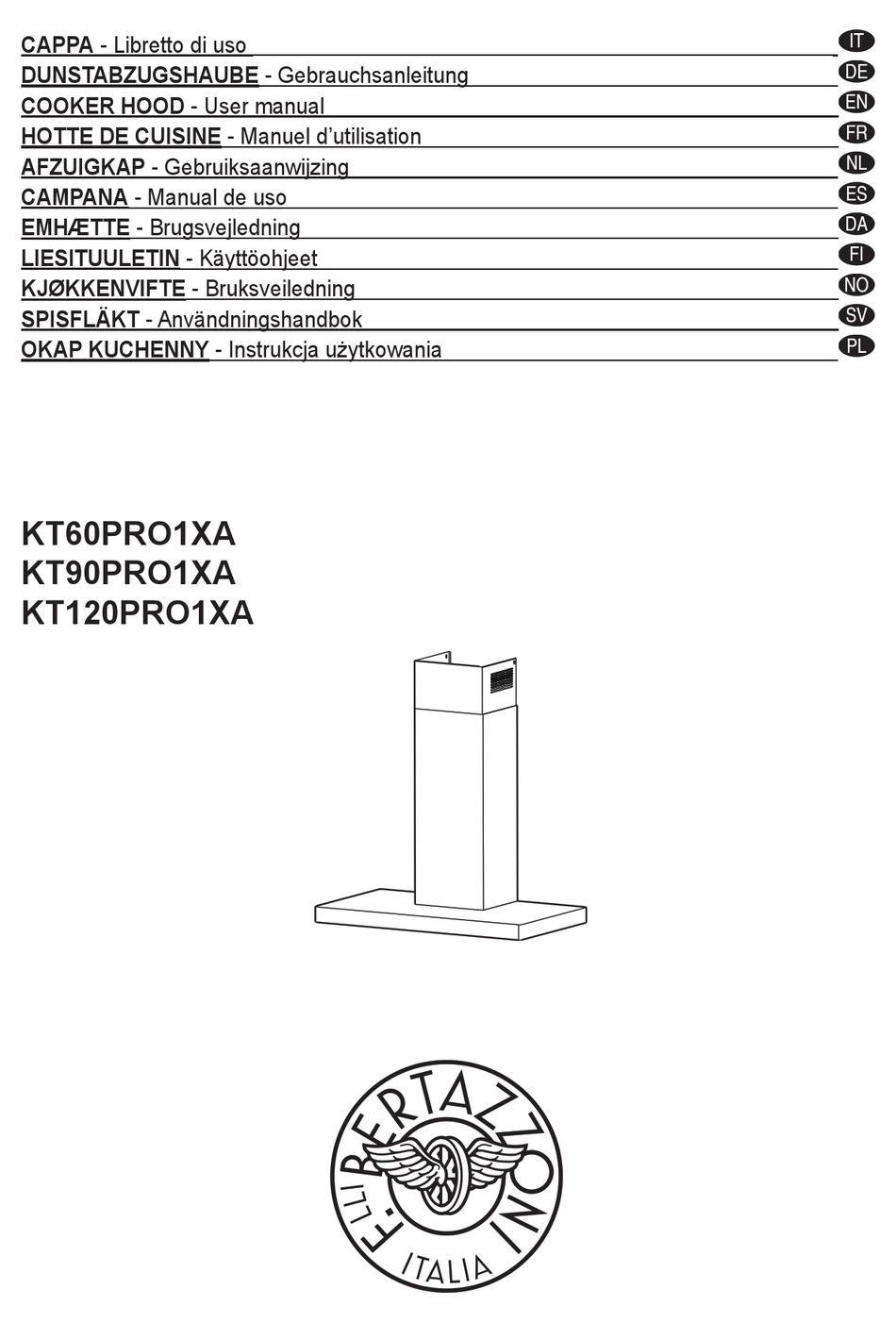 BERTAZZONI KT120PRO1XA USER MANUAL Pdf Download ManualsLib
