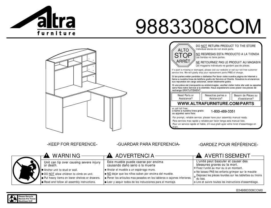 ALTRA FURNITURE MANUAL Pdf Download ManualsLib