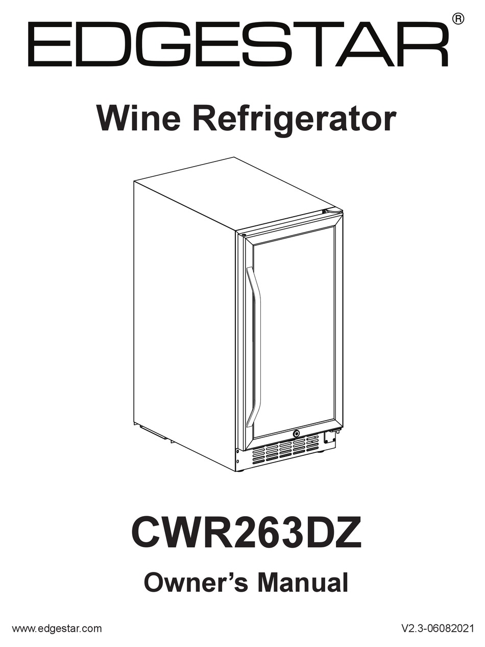EDGESTAR CWBV80261 OWNER'S MANUAL Pdf Download ManualsLib
