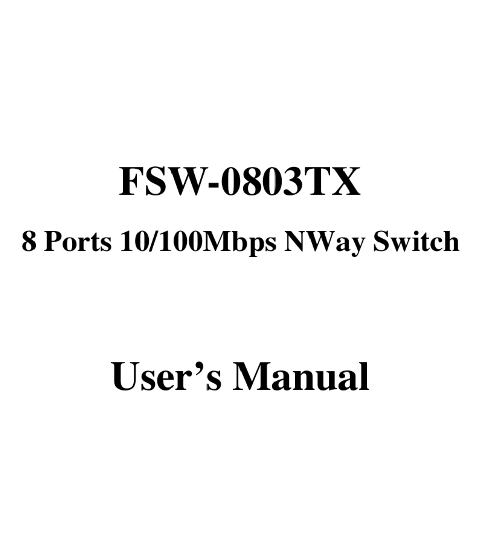 levelone-fsw-0803tx-user-manual-pdf-download-manualslib