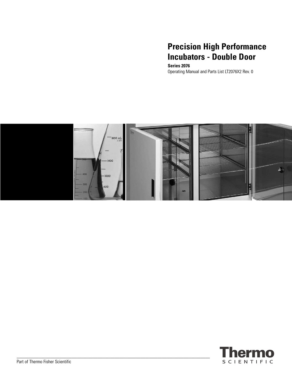 THERMO SCIENTIFIC 2076 SERIES OPERATING MANUAL AND PARTS LIST Pdf