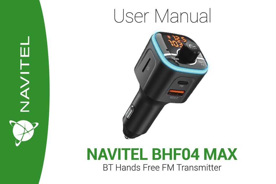 NAVITEL BHF04 MAX USER MANUAL Pdf Download | ManualsLib