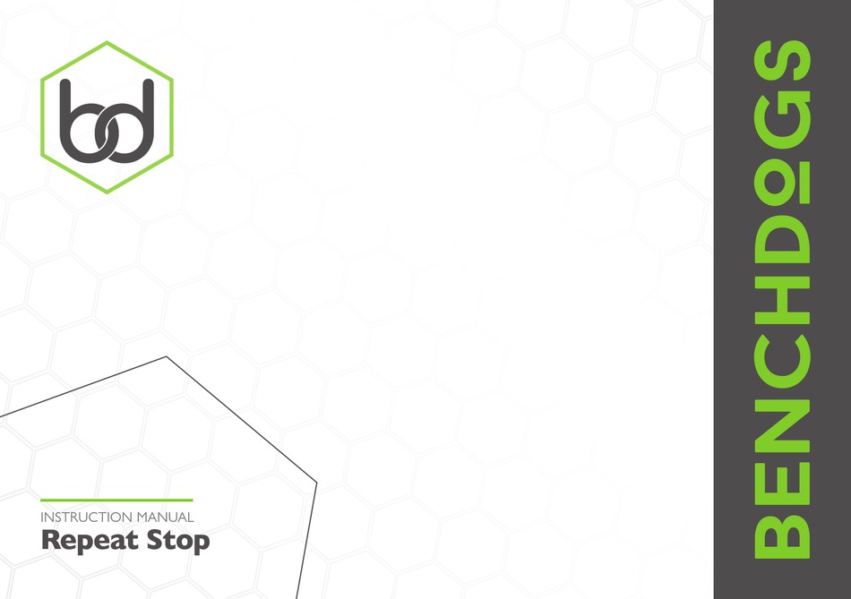 BENCH DOGS REPEAT STOP INSTRUCTION MANUAL Pdf Download ManualsLib