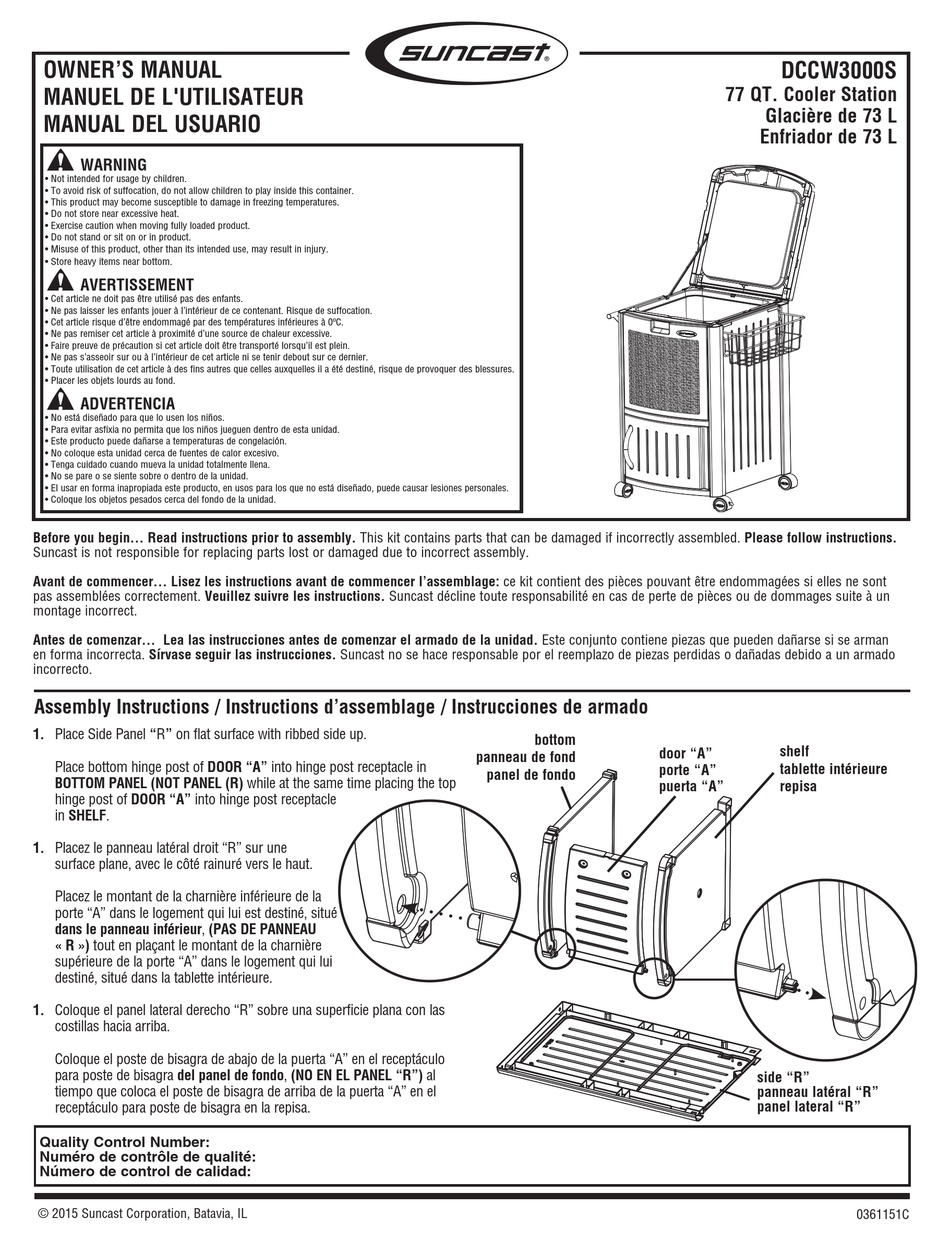 SUNCAST DCCW S OWNER S MANUAL Pdf Download ManualsLib