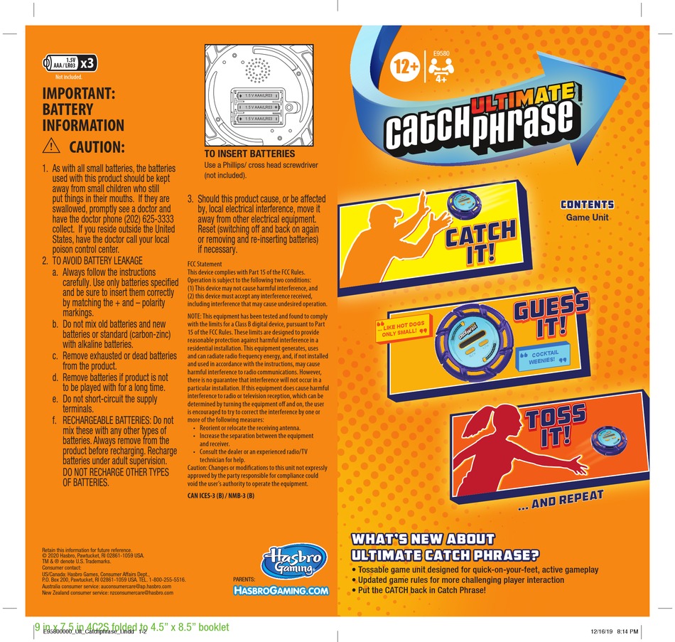 hasbro-gaming-ultimate-catch-phrase-quick-start-manual-pdf-download