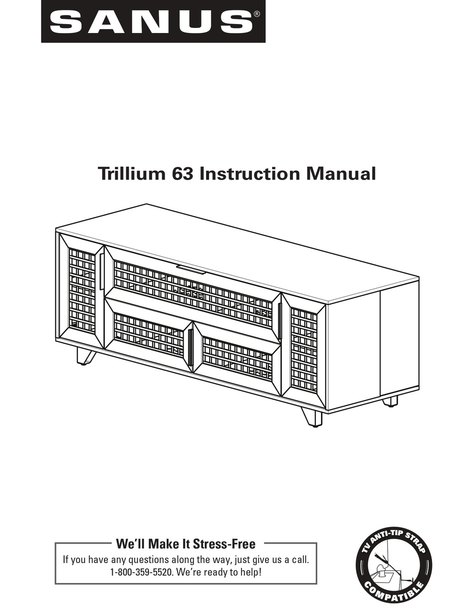 SANUS TRILLIUM 63 INSTRUCTION MANUAL Pdf Download | ManualsLib