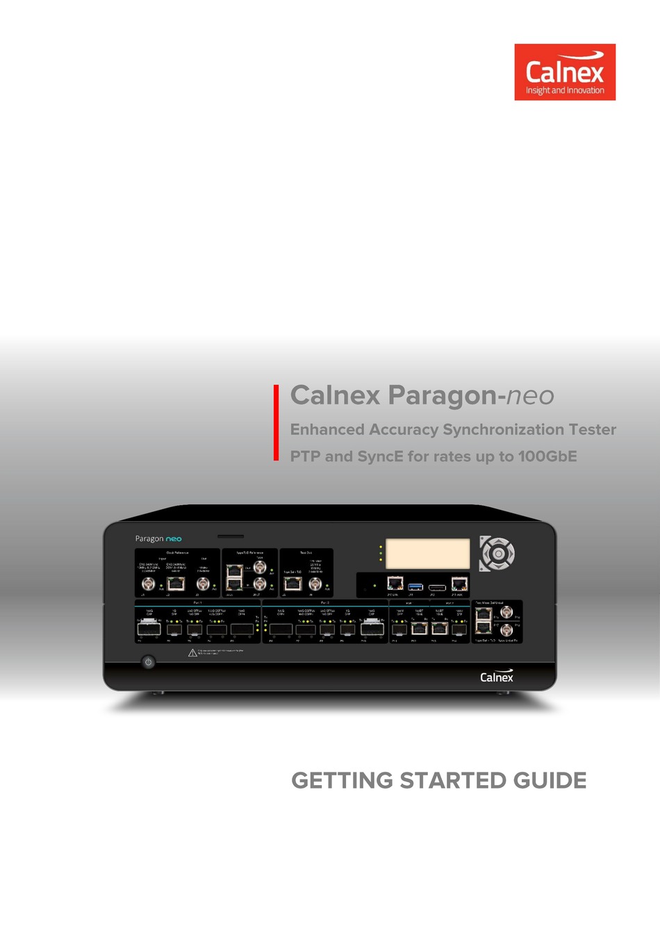 CALNEX PARAGONNEO GETTING STARTED MANUAL Pdf Download ManualsLib